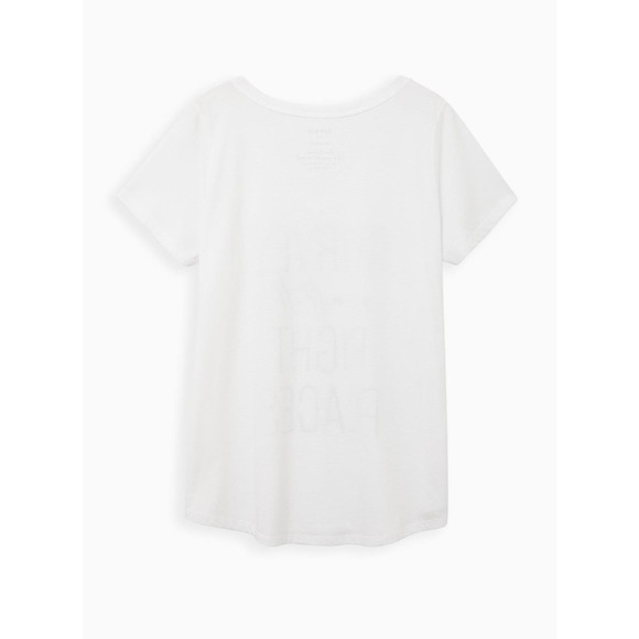 NWT Torrid Curve in the Right Place White Crew Tee Top Shirt Plus Size: 4X (26) - Picture 2 of 3